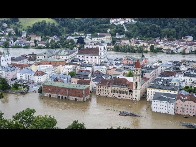 ⁣Alerte inondations en Autriche, en Allemagne et en Pologne