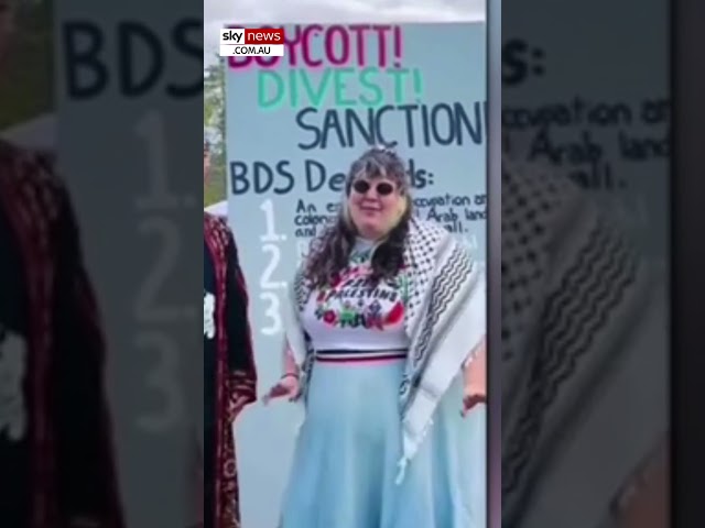 ⁣'Fatties for Palestine' infiltrate university campuses