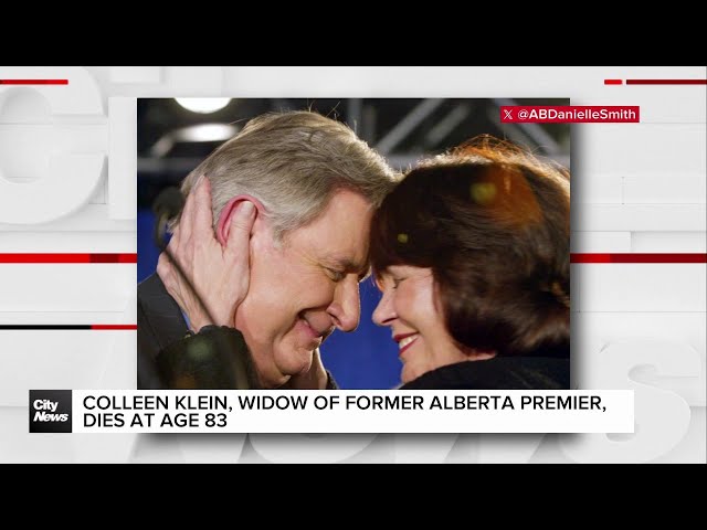 ⁣Colleen Klein, widow of former Alberta Premier, dies at age 83