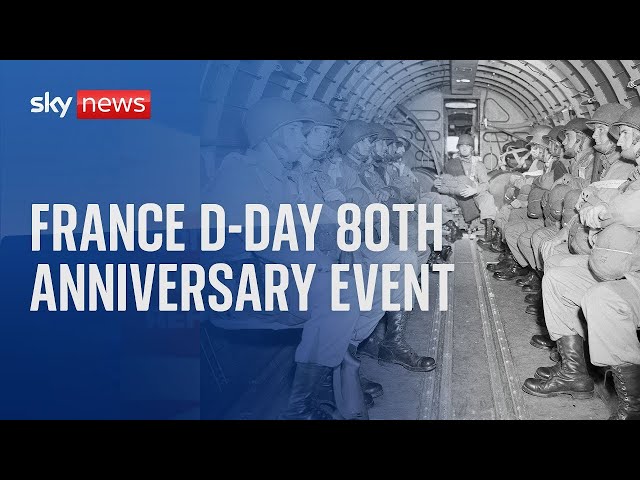 ⁣Watch live: D-Day anniversary marked in France