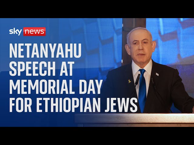 ⁣Watch live: Israel's Prime Minister Netanyahu delivers a speech at Memorial Day for Ethiopian J