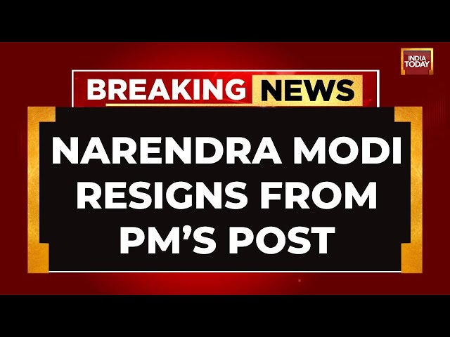 ⁣Narendra Modi Resigns From Prime Minister's Post Before Taking Oath For 3rd Term On June 8