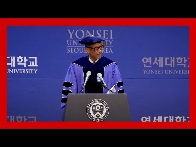 President Kagame has been awarded a prestigious honorary doctorate from Yonsei University