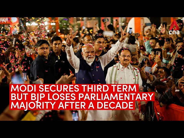 ⁣Modi wins India election by narrow margin, secures third term as Prime Minister