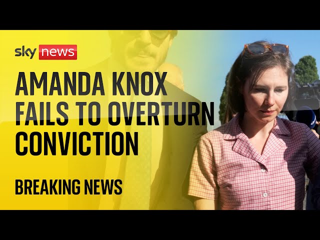 ⁣BREAKING: Amanda Knox fails to overturn slander conviction in Italy