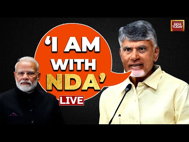 ⁣Chandrababu Naidu LIVE: TDP's Naidu Pledges Full Support To NDA | India Today LIVE | NDA News L