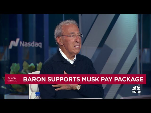 ⁣Ron Baron on supporting Elon Musk's pay package: He's created tremendous wealth for people