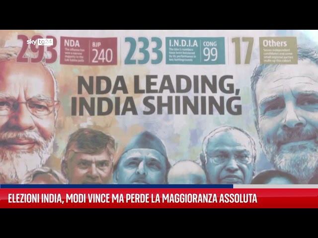 ⁣India, Modi vince le elezioni ma perde la maggioranza