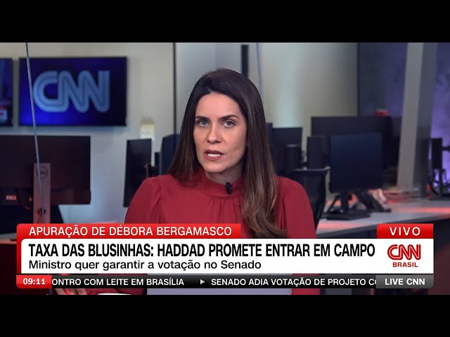 ⁣Débora: Haddad promete "entrar em campo" por "taxa das blusinhas" | LIVE CNN