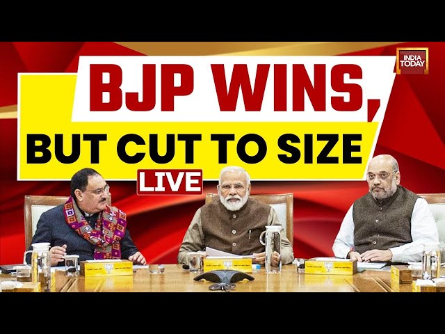 ⁣Lok Sabha Results LIVE: BJP Fails To Cross Majority Mark, 'INDIA' Claims India Doesn'
