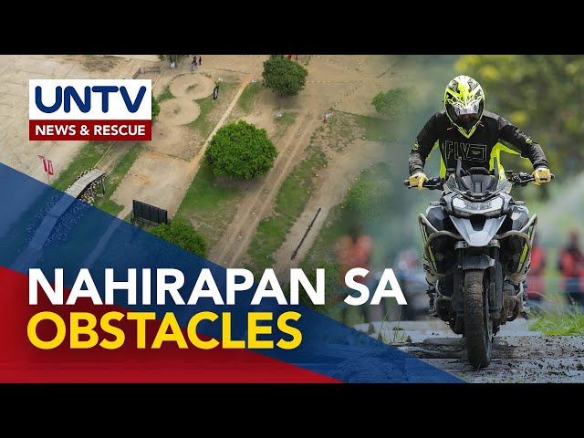 ⁣Ilang beteranong motorcycle riders, kumasa sa obstacle course ng Manibela Challenge