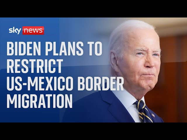 ⁣Watch live: US-Mexico border after President  Biden unveiled plan to restrict migration