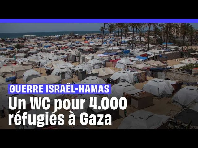 ⁣Guerre Israël-Hamas : Un WC pour 4.000 réfugiés, des conditions « épouvantables » à Gaza