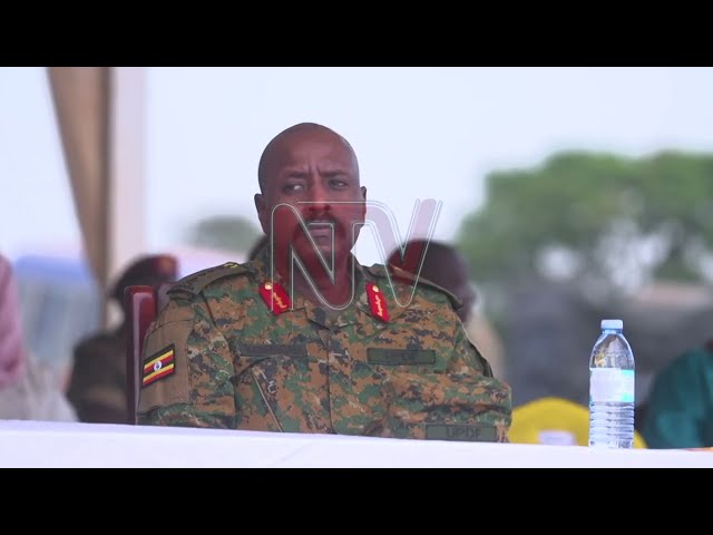 ⁣Gen. Museveni tells officers not to regard army as a job