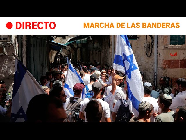 ⁣ISRAEL  EN DIRECTO: MARCHA de las BANDERAS en JERUSALÉN en el contexto de la GUERRA en GAZA | RTVE