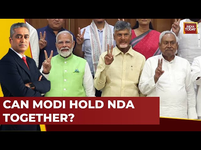 ⁣NewsToday With Rajdeep Sardesai LIVE | Will Allies Keep In Check? | Can Modi Hold NDA Together?