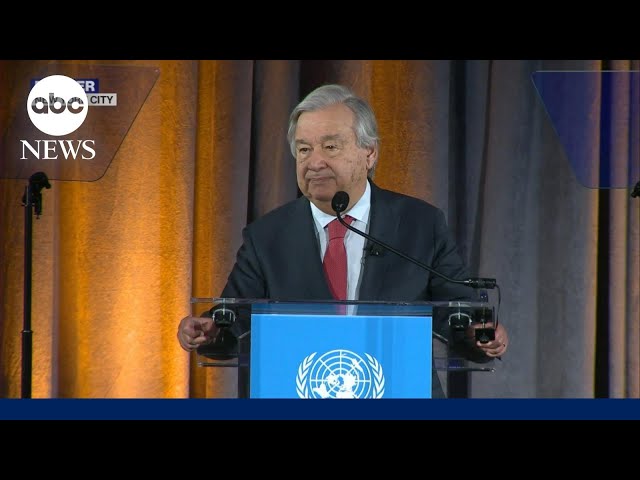 ⁣UN's António Guterres: 'We are playing Russian Roulette with our planet'
