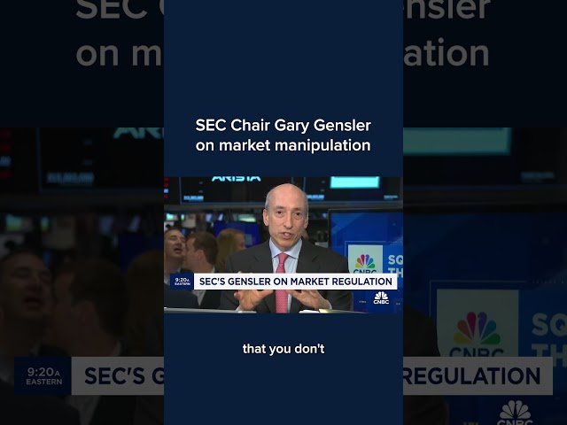⁣SEC Chair Gary Gensler on market manipulation