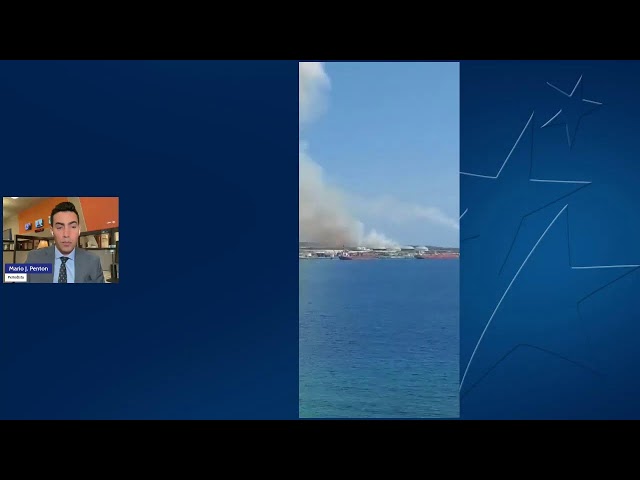 ⁣Último Minuto: Incendio en las cercanías de la base de supertanqueros de Matanzas