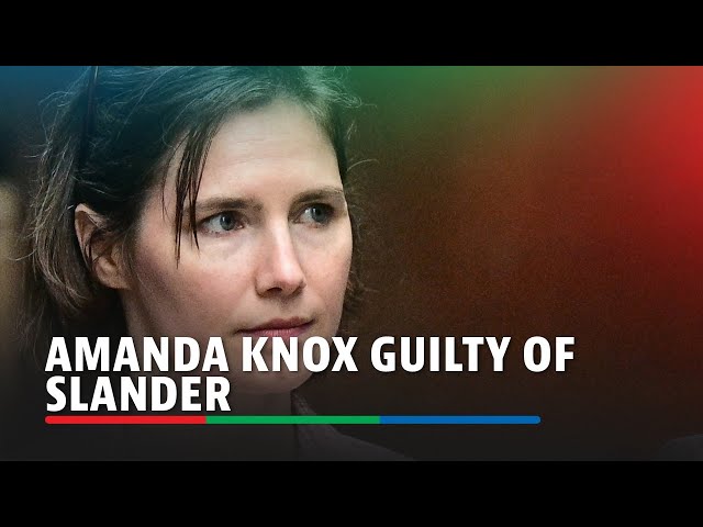 ⁣Italy court sentences Amanda Knox to three years in slander case | ABS-CBN News