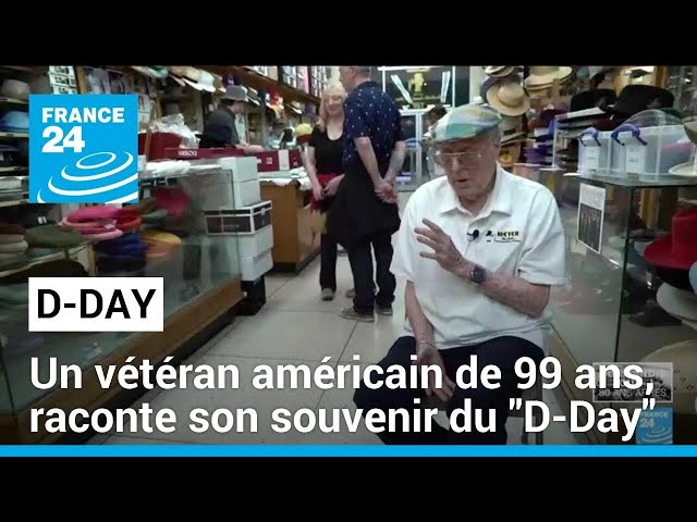 ⁣Samuel Meyer, un vétéran américain de 99 ans, raconte son souvenir du "D-Day" • FRANCE 24