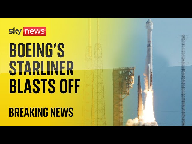 ⁣BREAKING: Boeing's Starliner finally blasts off to International Space Station