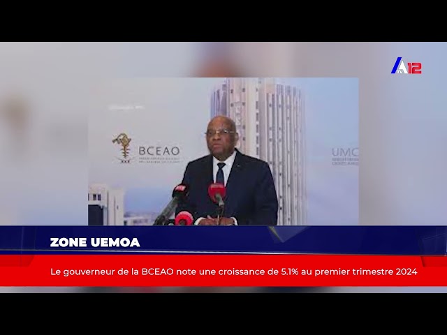 ⁣Zone UEMOA Le gouverneur de la BCEAO note une croissance de 51% au premier trimestre 2024