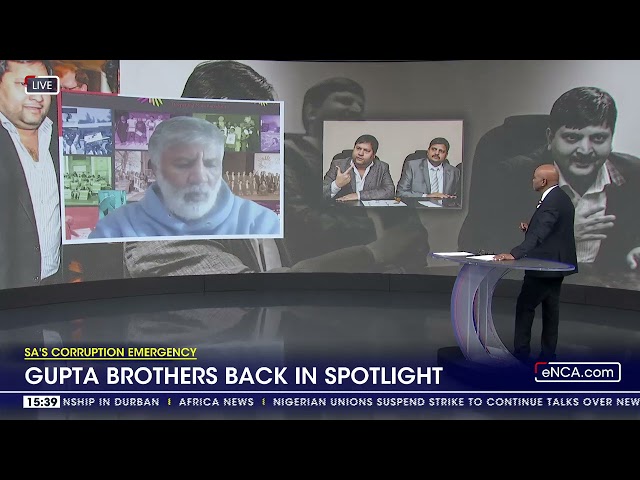 ⁣Gupta brothers back in spotlight