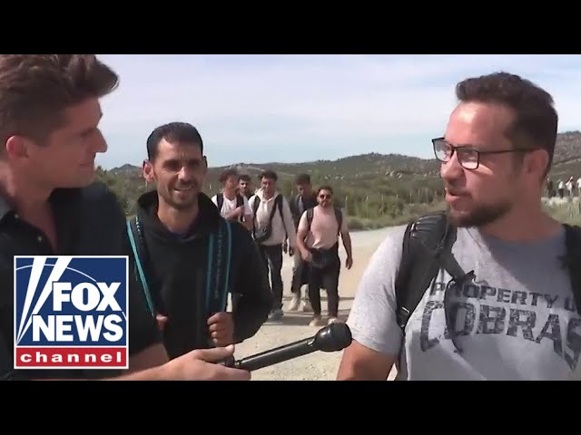 ⁣'DON'T CARE': Migrants unphased while illegally crossing border