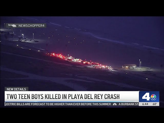 ⁣2 teens killed in Playa del Rey crash