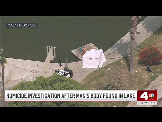 ⁣Body found in lake at MacArthur Park