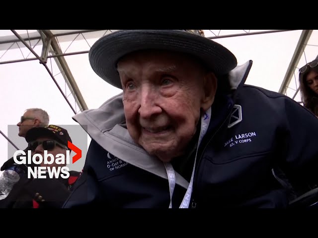 ⁣"All my buddies are gone": 101-year-old, last living member of his unit, remembers fallen 
