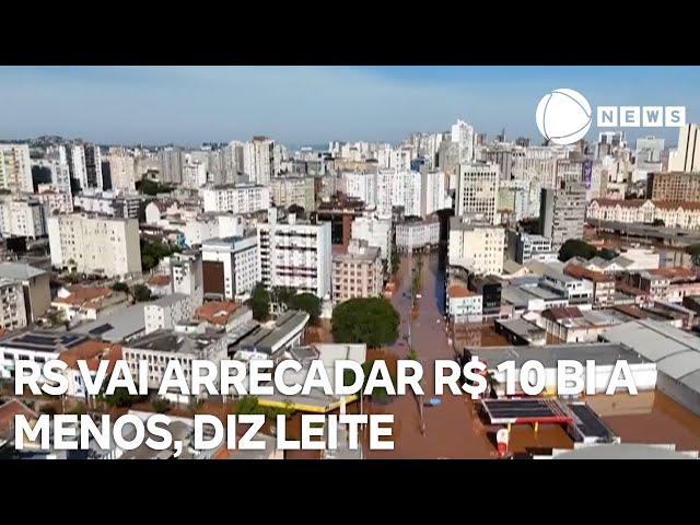 ⁣Eduardo Leite cita queda de até R$ 10 bilhões na arrecadação do RS