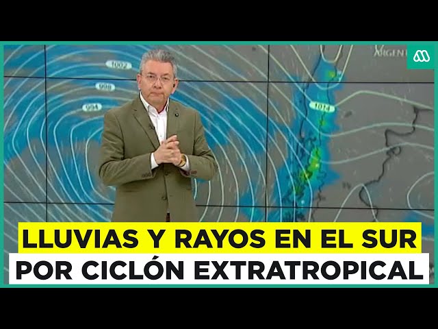 ⁣Intensas lluvias en la zona sur del país: Los efectos del ciclón extratropical que llega a Chile