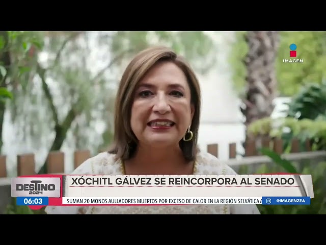 ⁣Xóchitl Gálvez se reincorpora al Senado | Noticias con Francisco Zea