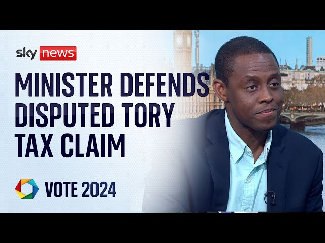 ⁣Minister denies Sunak 'lied' over £2,000 Labour tax bill | Election 2024