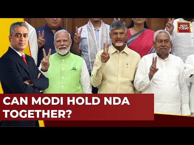 ⁣NewsToday With Rajdeep Sardesai | Will Allies Keep In Check? | Can Modi Hold NDA Together?