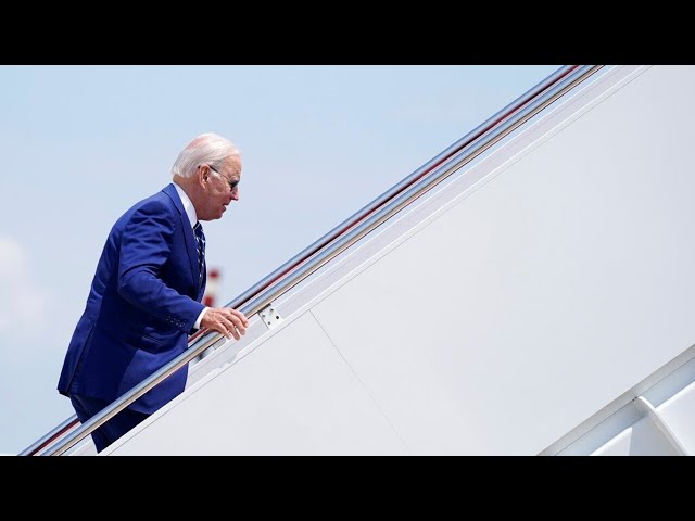 ⁣Joe Biden arrives in France to attend D-Day 80th anniversary commemorations