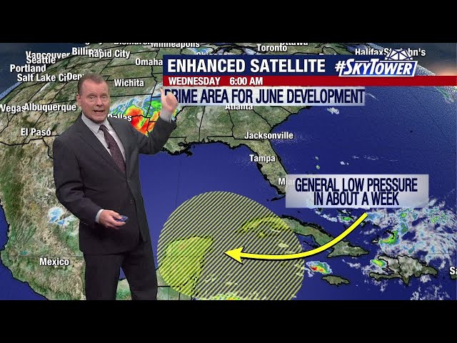 ⁣Deep tropical moisture may bring rain to Florida next week