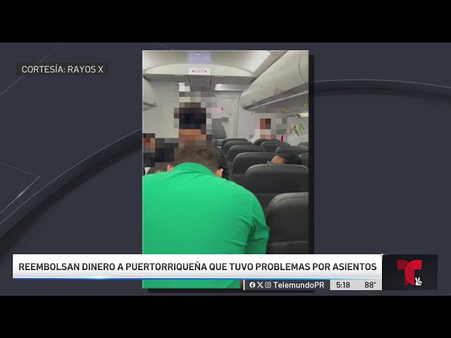 ⁣Frontier reembolsa dinero a puertorriqueños tras problemas con asientos