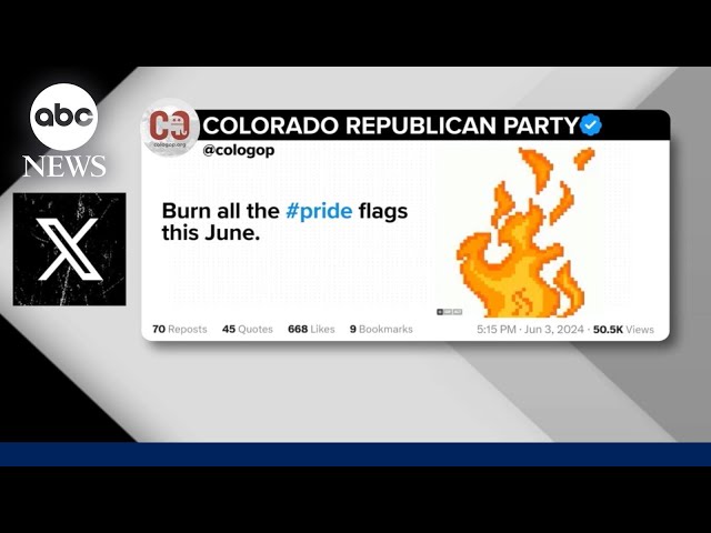 ⁣Colorado GOP calls for burning of Pride flags in fundraising email