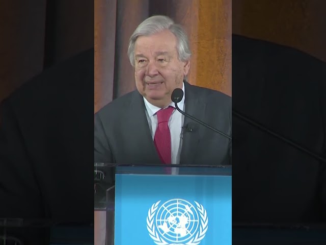 ⁣UN chief warns rising temperatures could lead Earth to 'climate hell' #Shorts