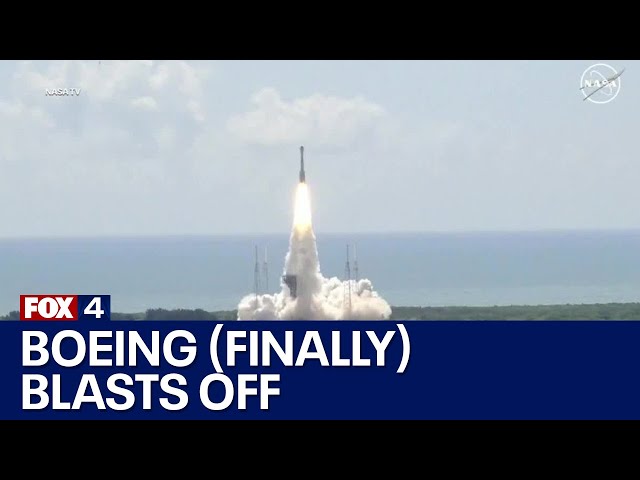 ⁣Boeing capsule launches on mission full of firsts