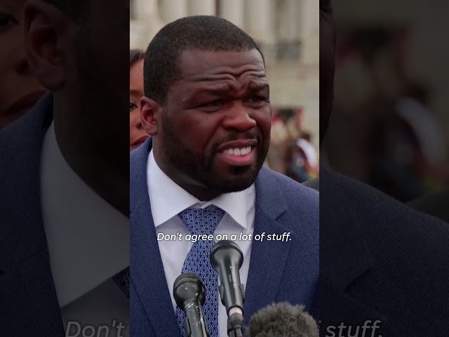 ⁣50 Cent, Ben Crump on Capitol Hill to promote Black representation in the liquor industry #Shorts
