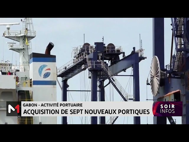 ⁣Gabon - Activité portuaire: Acquisition de sept nouveaux portiques