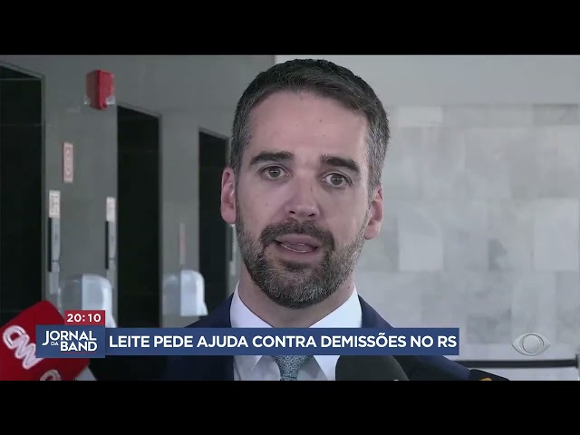 ⁣Eduardo leite pede ajuda contra demissões no Rio Grande do Sul