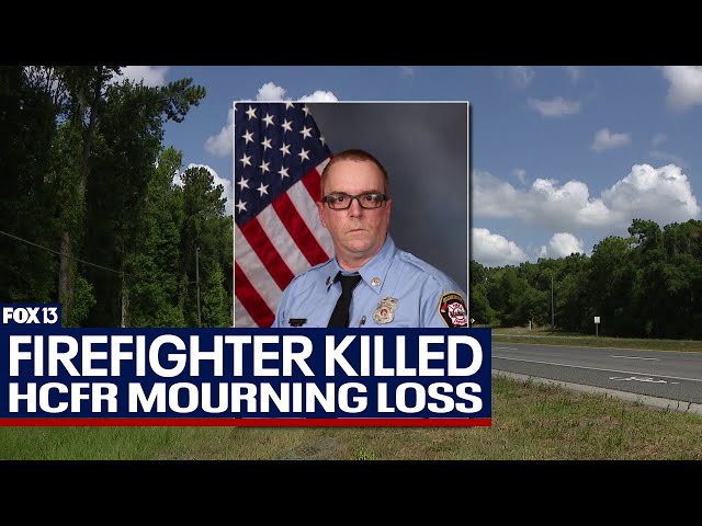 ⁣Hillsborough County firefighter killed in crash