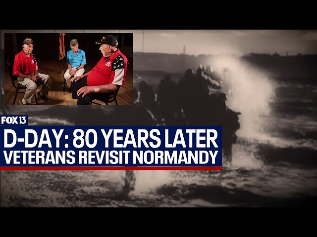 ⁣Bay Area veterans commemorating D-Day in Normandy