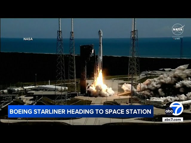 ⁣BLAST OFF! Boeing's Starliner launches 1st astronaut-crewed flight