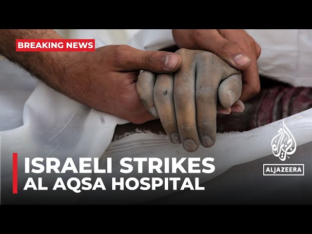 A condemnation and warning of impending catastrophe in Al Aqsa hospital after Israeli strike in Gaza